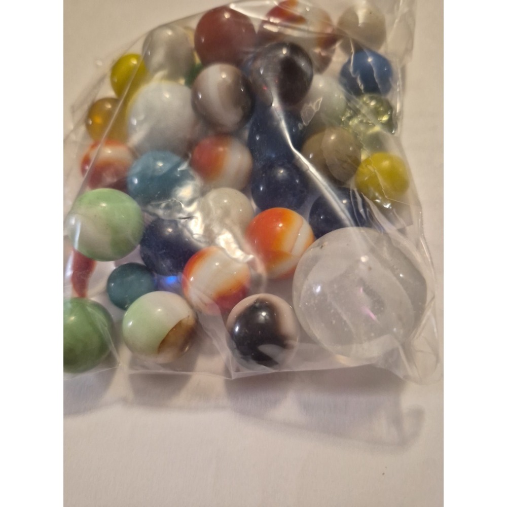 Unbranded Vintage Marble Lot #2. 6.7 Ounces Mixed Colors Mixed Lot - Picture 6 of 8